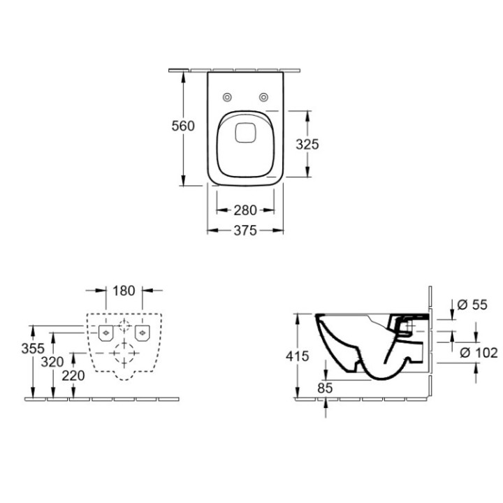 Унитаз Villeroy&Boch Venticello 4611RL01