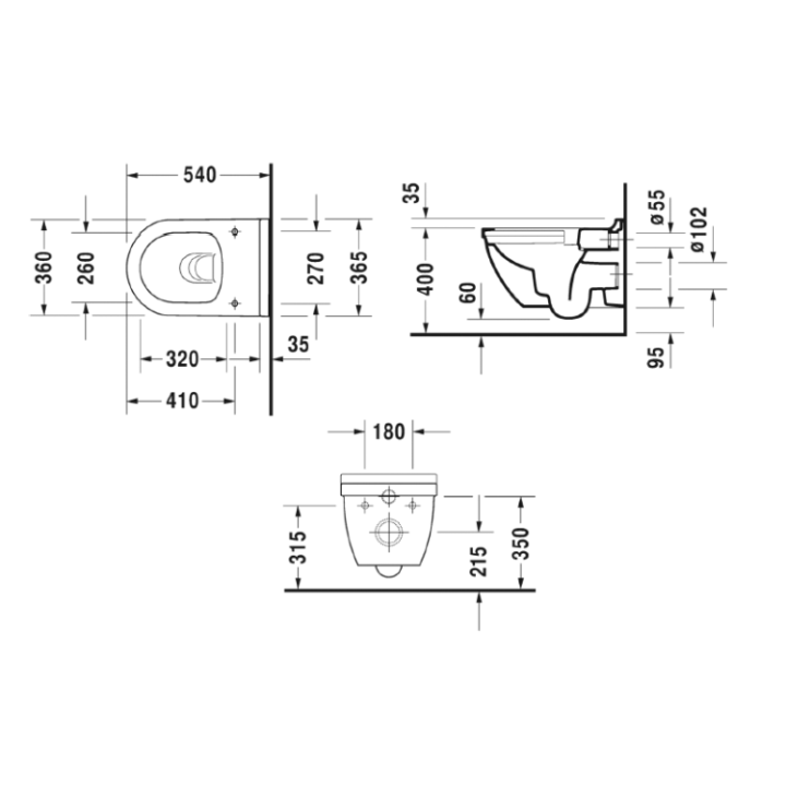 Унитаз Duravit Starck 3 2527090000