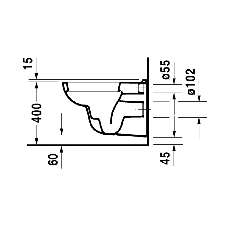 Унитаз Duravit D-Code 25350900002