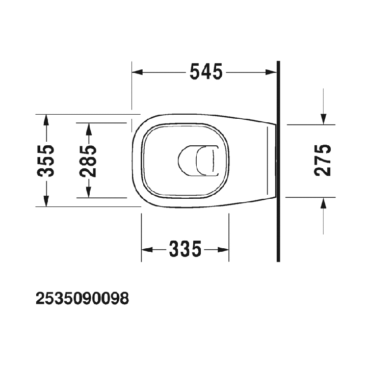 Унитаз Duravit D-Code 25350900002