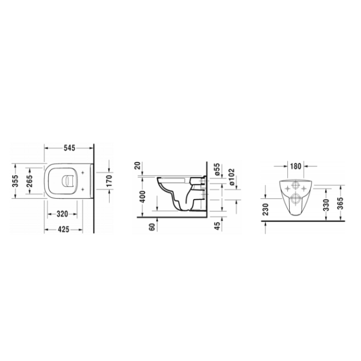 Унитаз Duravit D-Code 45700900A1