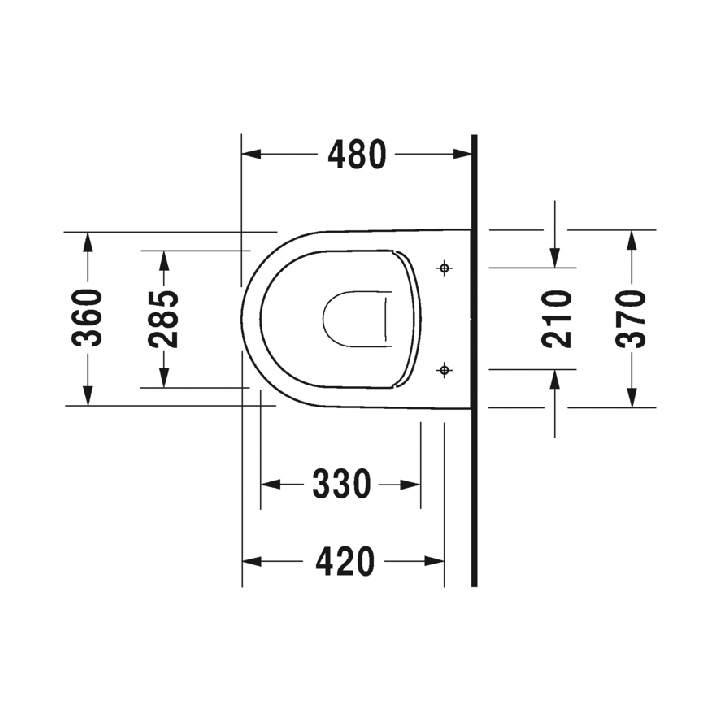 Унитаз Duravit ME by Starck 2530090000