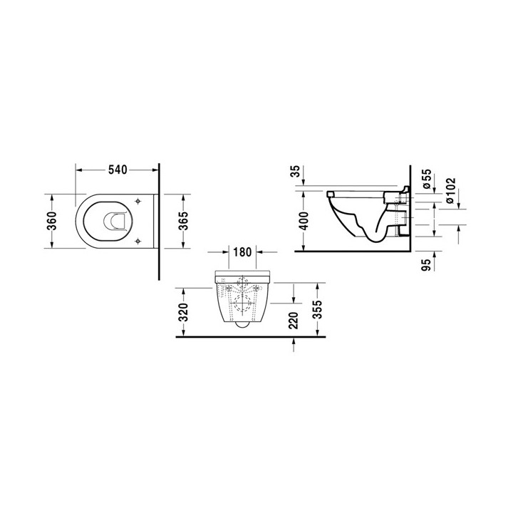 Унитаз Duravit Starck 3 2225090000