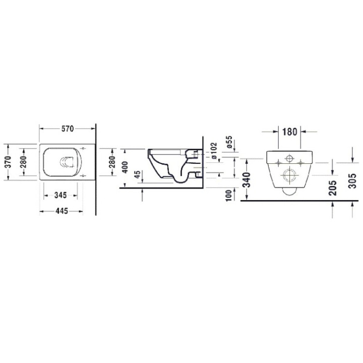 Унитаз Duravit Vero Air 2525090000