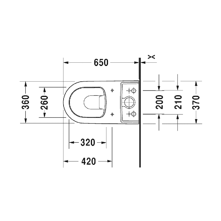 Унитаз Duravit ME by Starck 2170090000