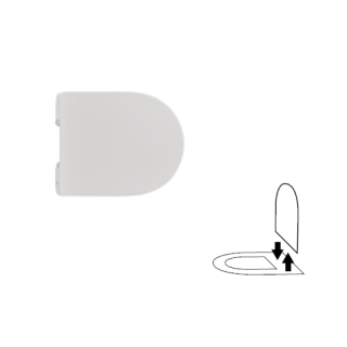 Scarabeo Moon Сиденье для унитаза с микролифтом Antique Pink