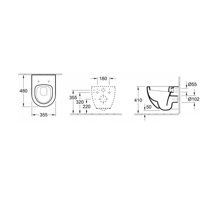 Сиденье Villeroy&Boch Subway Alpin 9M66S101
