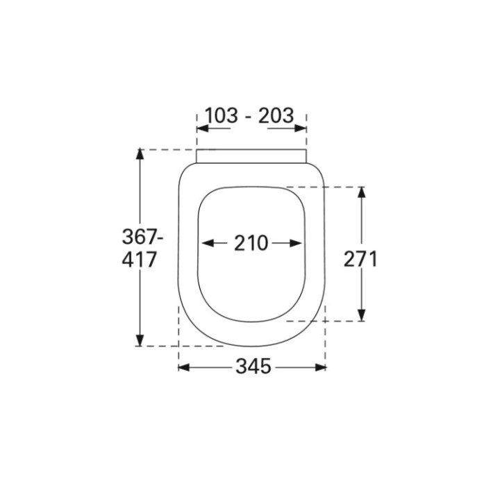 Сиденье для унитаза Villeroy&Boch Alpin 9M66E101