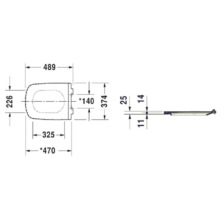 Сиденье Duravit Durastyle 0060590000