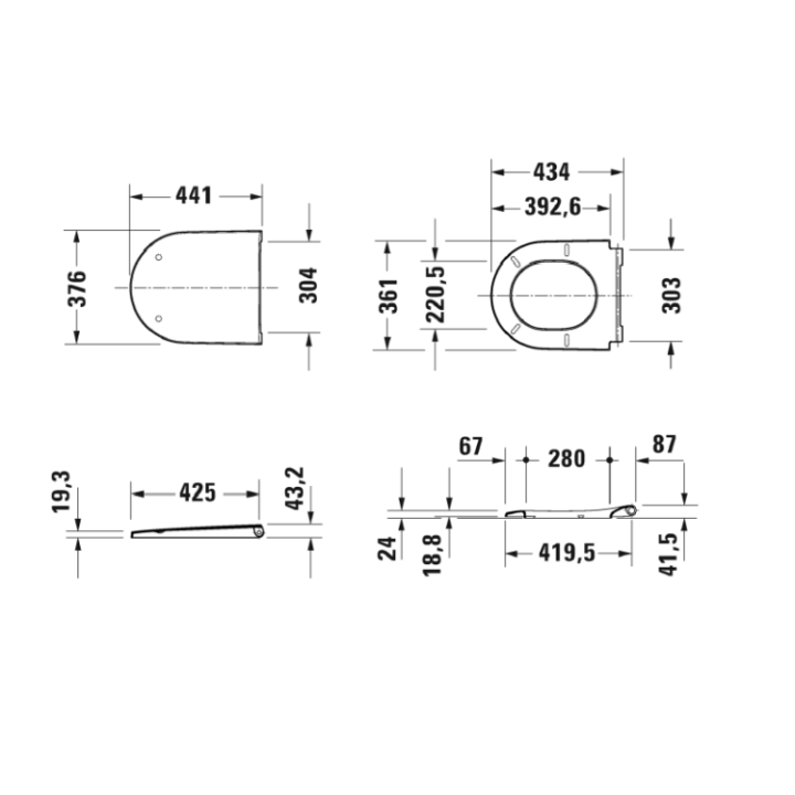 Duravit D-Neo Сиденье для унитаза 0021690000