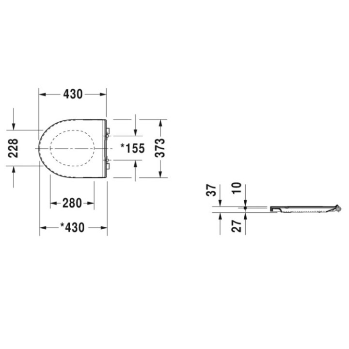 Сиденье для унитаза Duravit No.1 0020710000