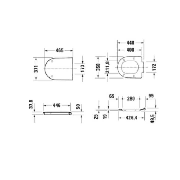 Сиденье Duravit White Tulip 0027090000
