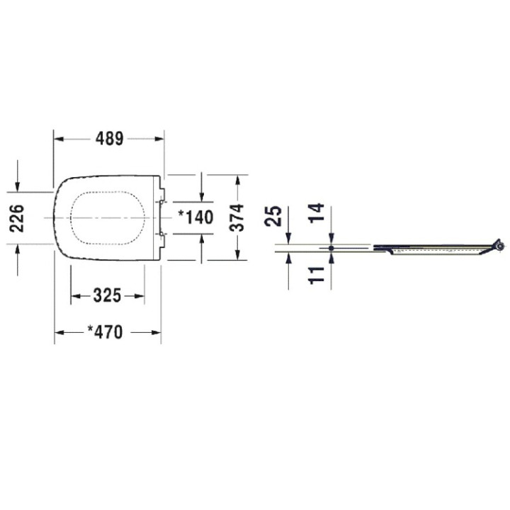 Сиденье Duravit Durastyle 0060510000