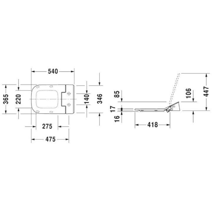 Duravit SensoWash Slim 611300002304300