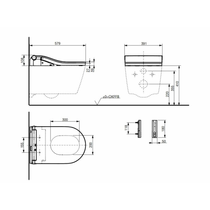TOTO Washlet RW крышка-биде белая TCF802C2G