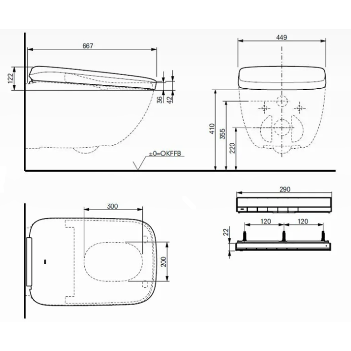 TOTO Neorest WX2 крышка-биде TCF95280GEU