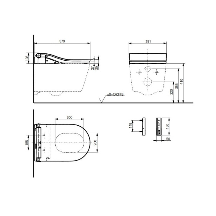 TOTO Washlet крышка-биде белая TCF802CG