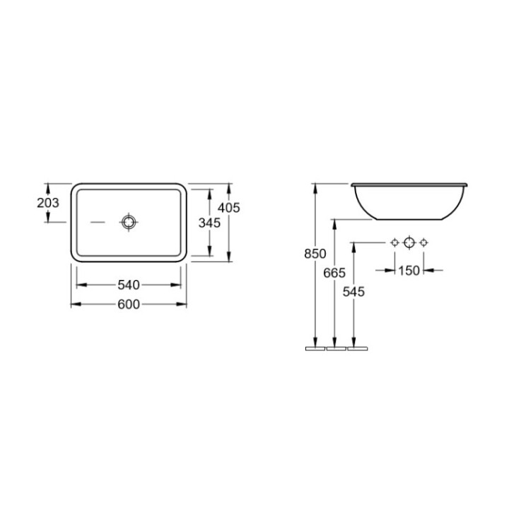 Раковина Villeroy&Boch Loop&Friends 614500R1