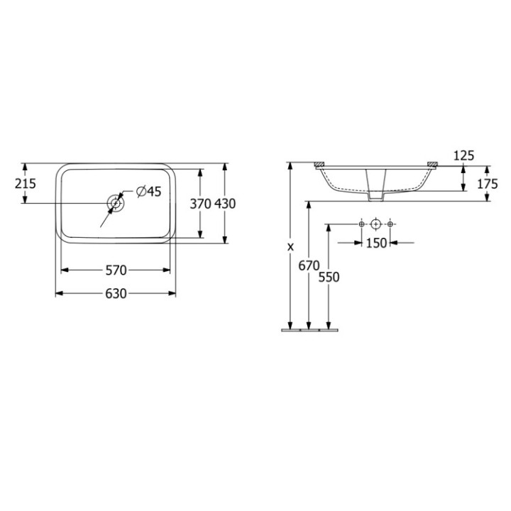 Раковина Villeroy&Boch Architectura 5A776001