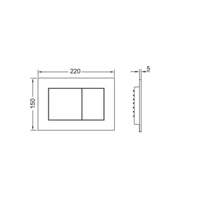 TECE TECEnow клавиша смыва белая 9240405