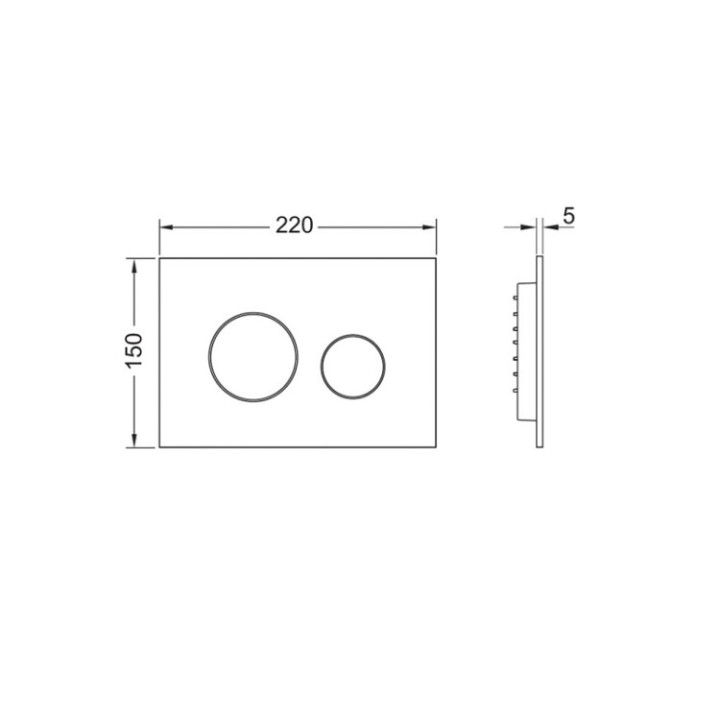 TECE TECEloop 2.0 клавиша смыва хром матовый 9240922