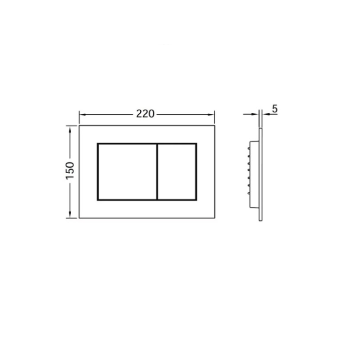 TECE TECEnow Matt Black клавиша 9240407