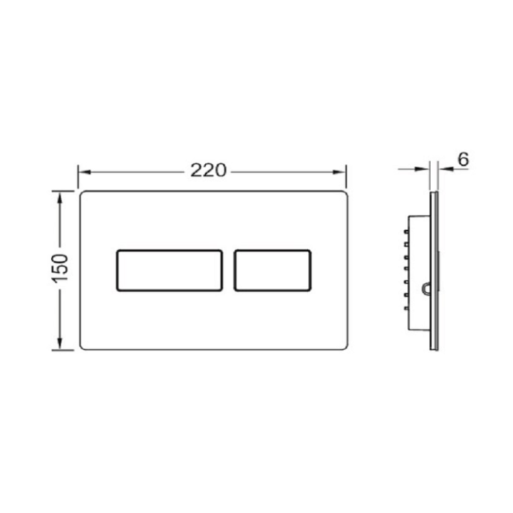 TECE TECEsolid клавиша смыва белая 9240432