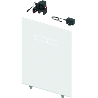 TECE TECElux Клавиша смыва стеклянная белый