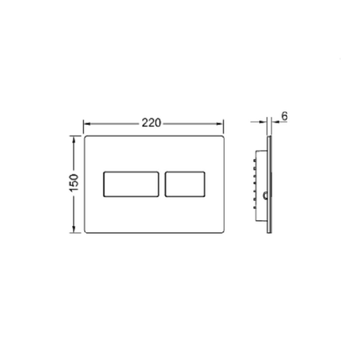 TECE TECEsolid клавиша смыва сталь сатин 9240434