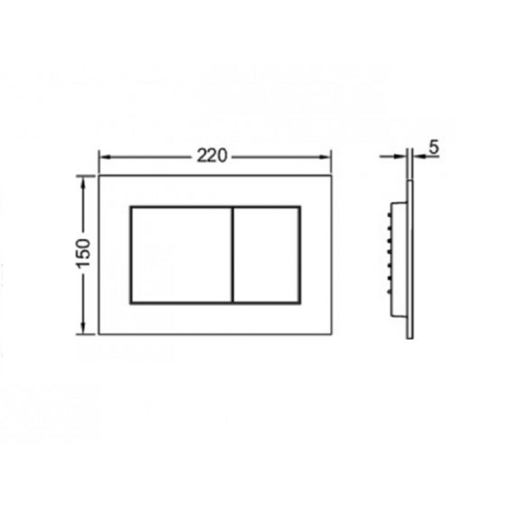TECE TECEnow клавиша смыва белая 9240400