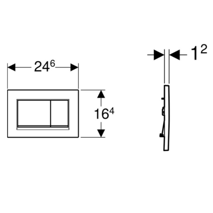 Geberit Sigma30 клавиша смыва 115883JT1