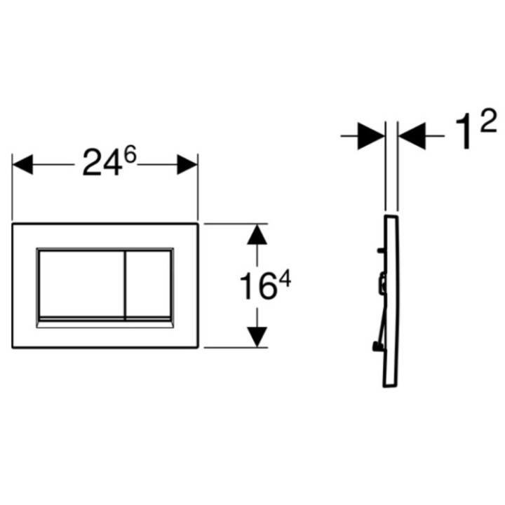 Geberit Sigma30 клавиша смыва 115883141
