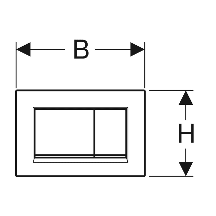 Geberit Sigma30 клавиша смыва черный 115883DW1
