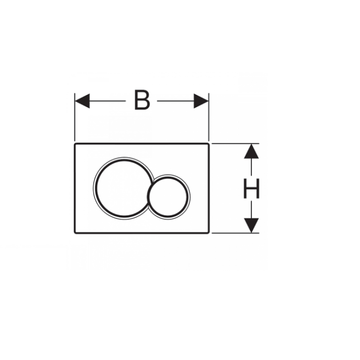 Geberit Sigma01 клавиша смыва 115770JQ5