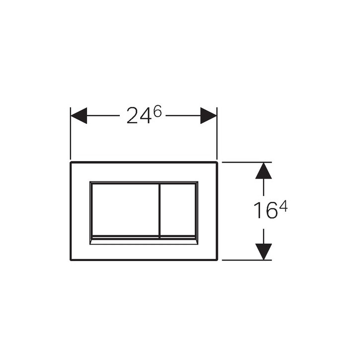 Geberit Sigma30 Клавиша смыва хром 115883KH1