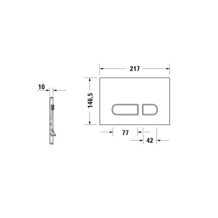 Duravit DuraSystem клавиша смыва WD5001021000