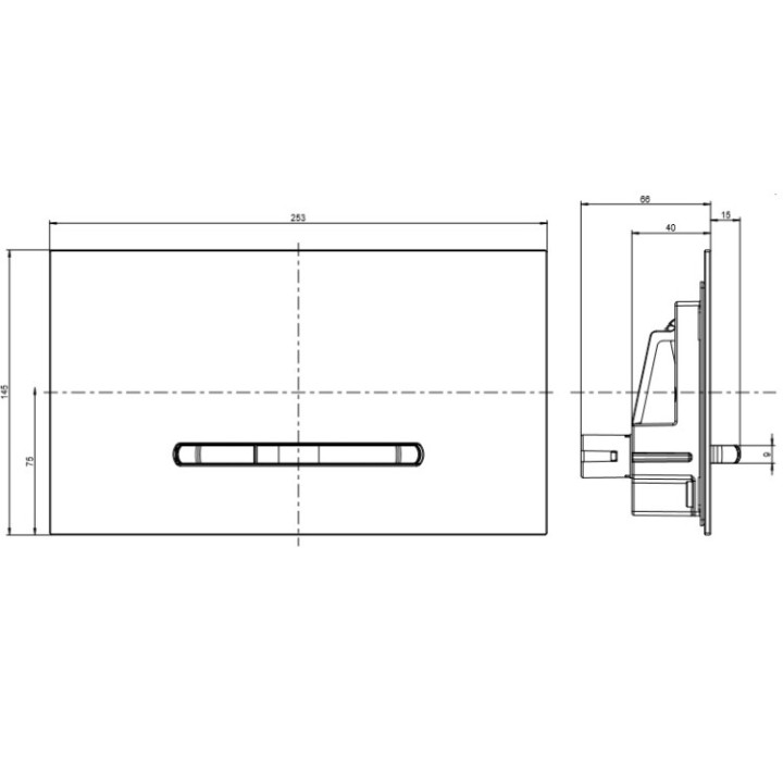 Villeroy&Boch ViConnect клавиша смыва 922160RB