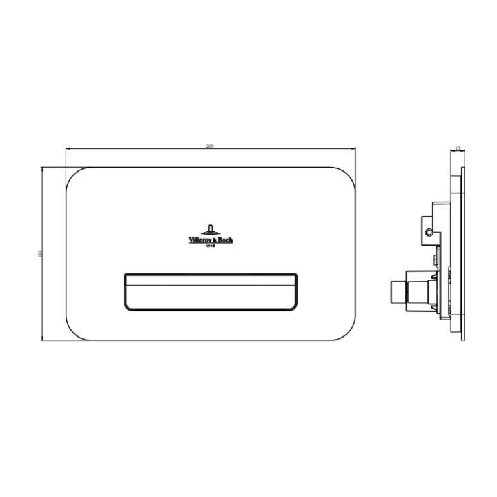 Villeroy&Boch ViConnect клавиша смыва 922311RE