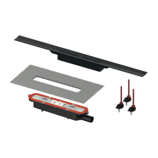 TECE TECEdrainprofile Дренажный канал комплект 100 см Matt Black, Nero Opaco