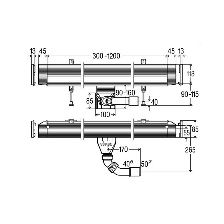 Viega Advantix Vario дренажный канал 736552