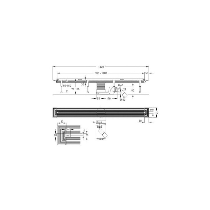 Viega Advantix Vario 120 см дренажный канал 704360