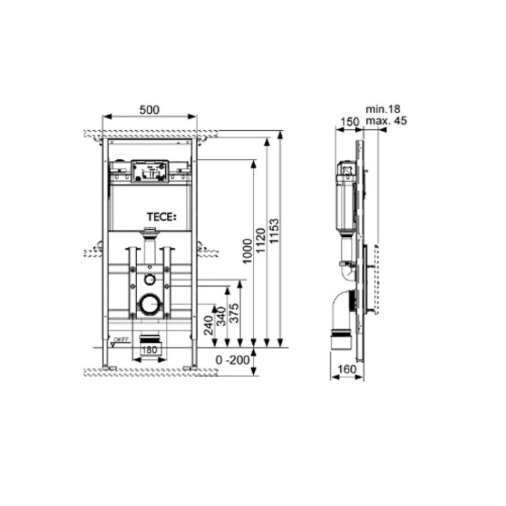 TECE TECElux Инсталляция 9600100