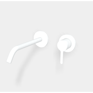 Fima Carlo Frattini Snap Смеситель для раковины излив 20.8 см Matt White, Bianco Opaco