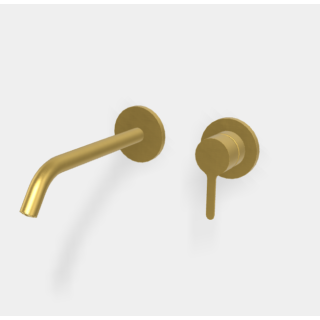 Fima Carlo Frattini Snap Смеситель для раковины излив 20.8 см Brushed Gold