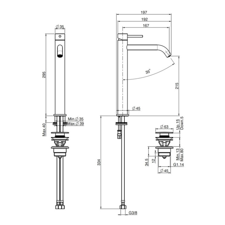 Смеситель Fima F3031HXSOS для раковины
