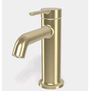 Fima Carlo Frattini Snap Смеситель для раковины низкий 14.7 см Brushed Champagne