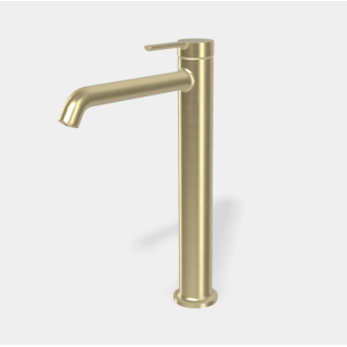 Fima Carlo Frattini Snap Смеситель для раковины высокий 28.9 см Brushed Champagne