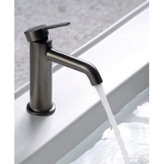 Fima Carlo Frattini Snap Смеситель для раковины низкий 14.7 см Brushed Black Chrome