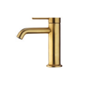 Fima Carlo Frattini Snap Смеситель для раковины низкий 14.7 см Brushed Gold