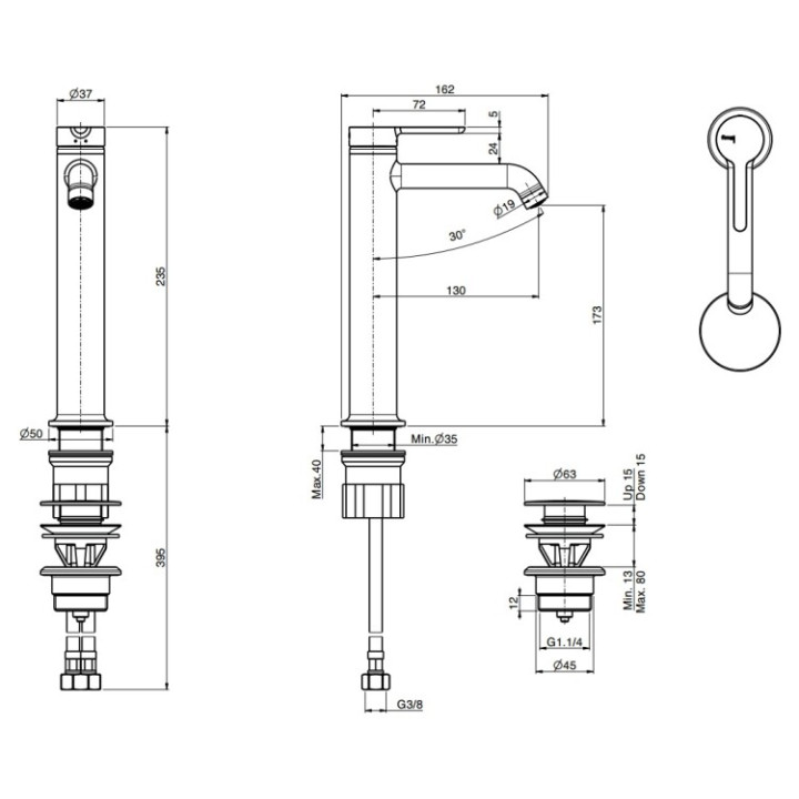 F3111LHS Смеситель Fima Snap для раковины